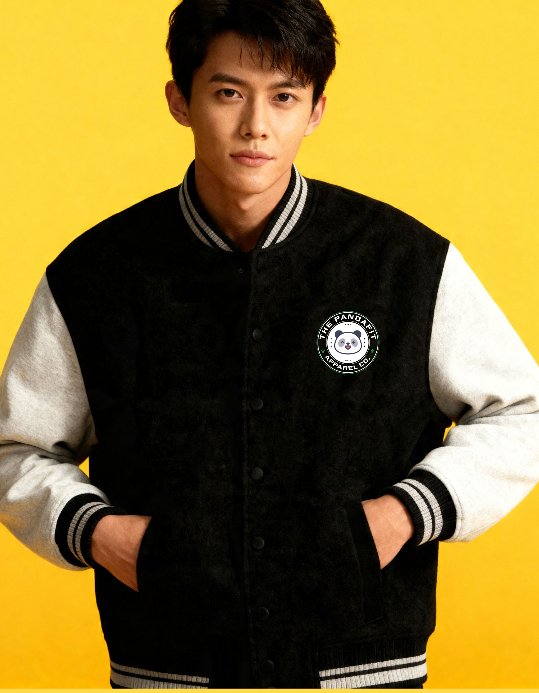 ThePandaFit Special Edition Embroidered Unisex Varsity Jacket