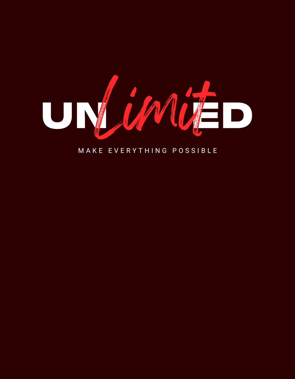 Unlimited Front Graphic Print — Oversized Tee
