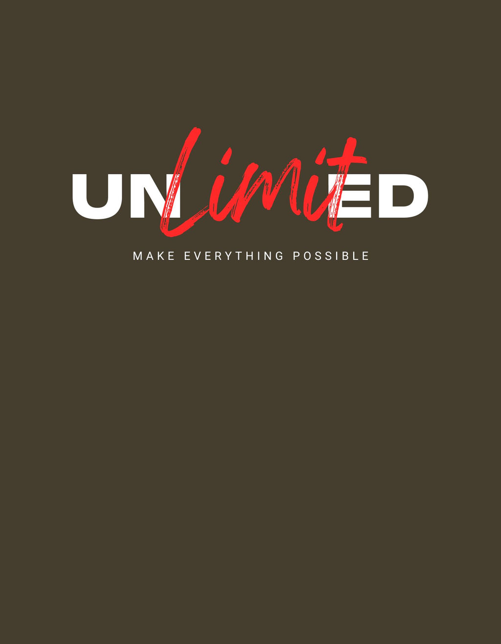 Unlimited Front Graphic Print — Oversized Tee