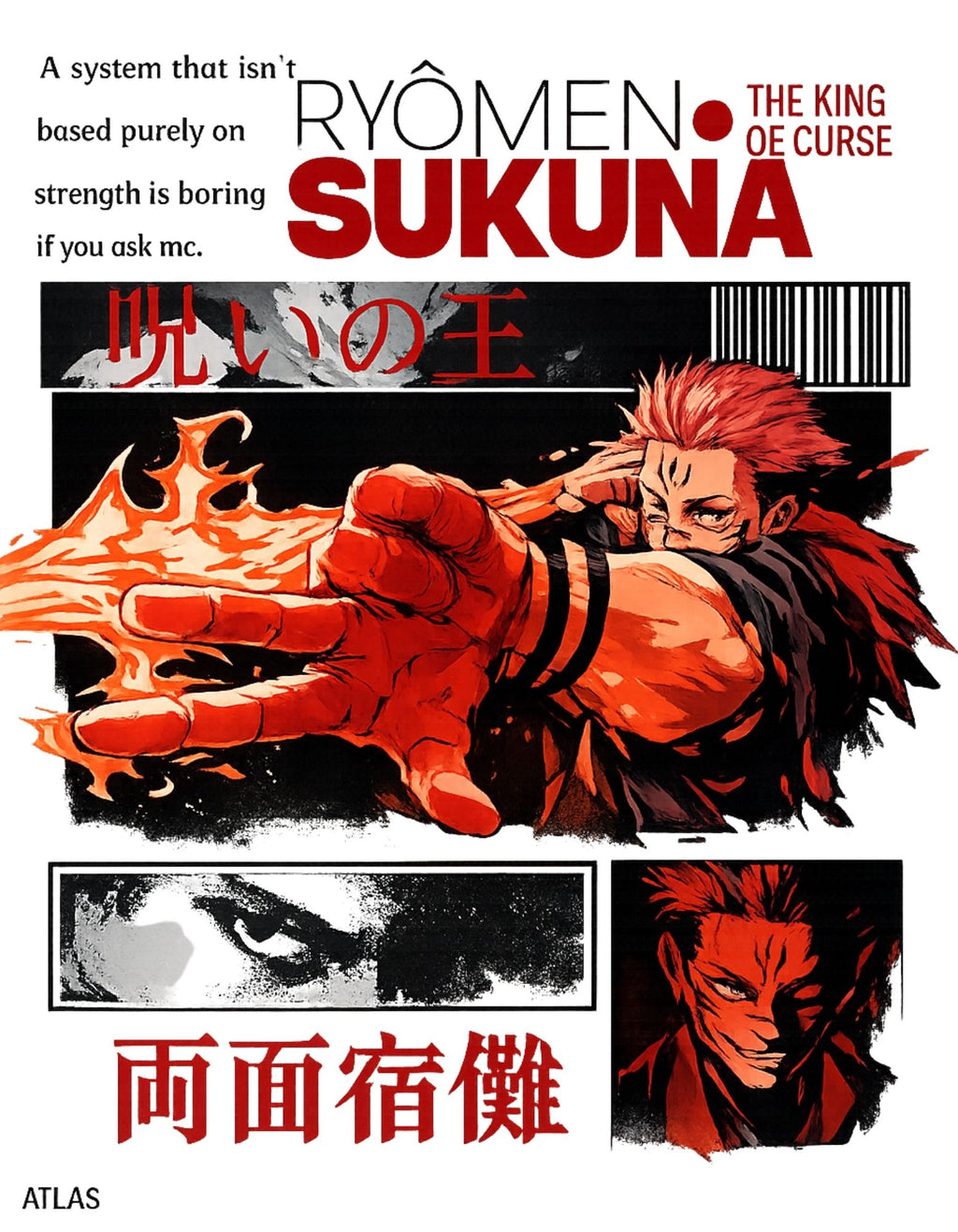 Ryomen Sukuna JJK — Oversized Tee