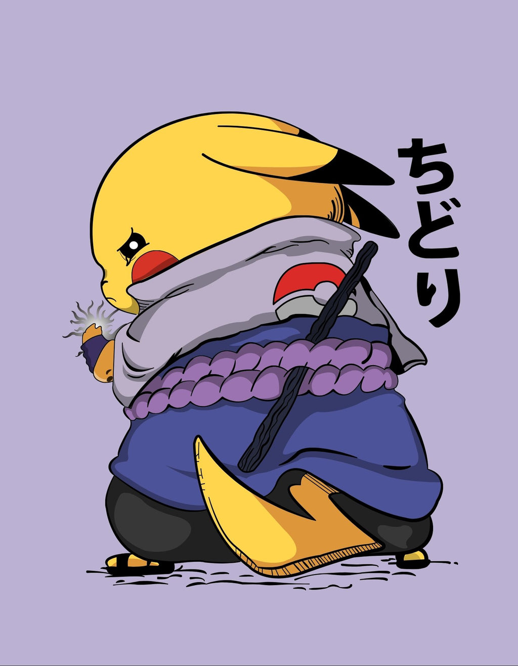 Pikachu Uchiha — Oversized Tee