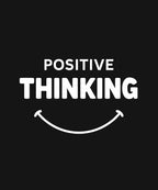 Positive Thinking Men’s Hoodie – 300 GSM Heavyweight Fleece | Minimal Motivational Design