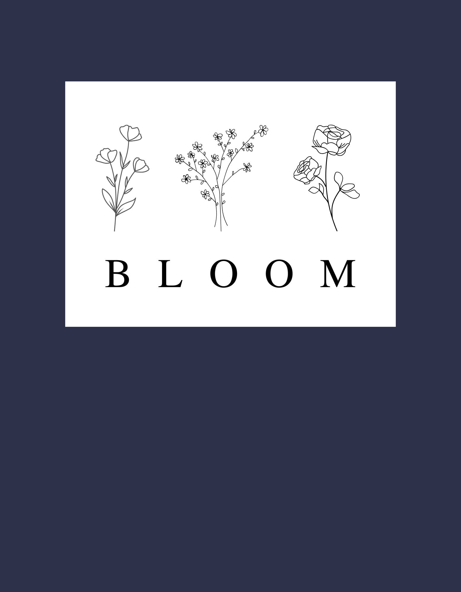 Bloom Minimal Full Sleeve Cotton T-Shirt for Women