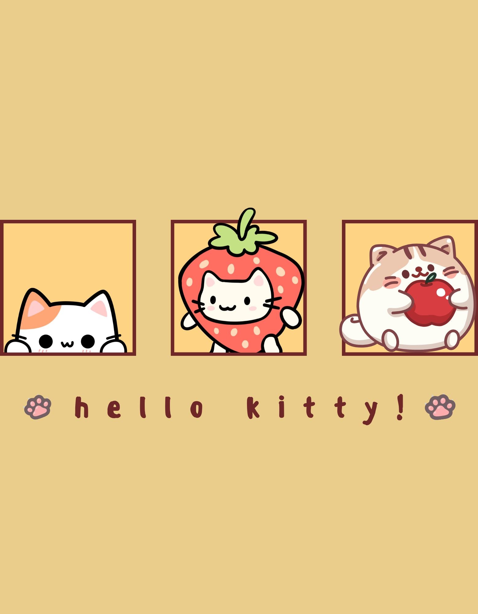 Hello Kitty Faces Classic Cotton Crop Top