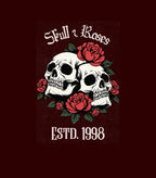 Skull & Roses Vintage Fleece Sweatshirt