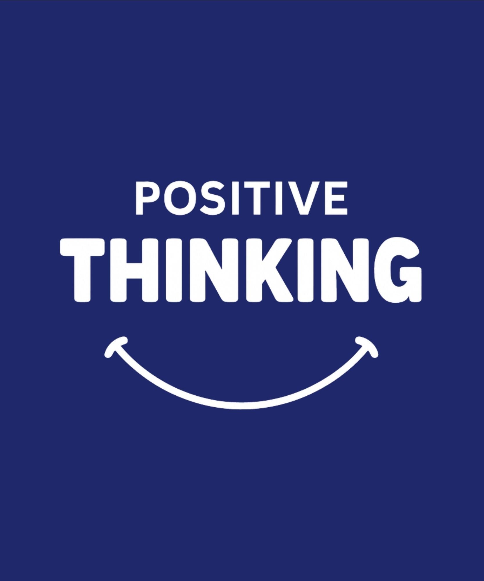 Positive Thinking Men’s Hoodie – 300 GSM Heavyweight Fleece | Minimal Motivational Design