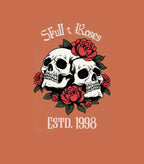 Skull & Roses Vintage Fleece Sweatshirt