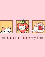 Hello Kitty Faces Classic Cotton Crop Top