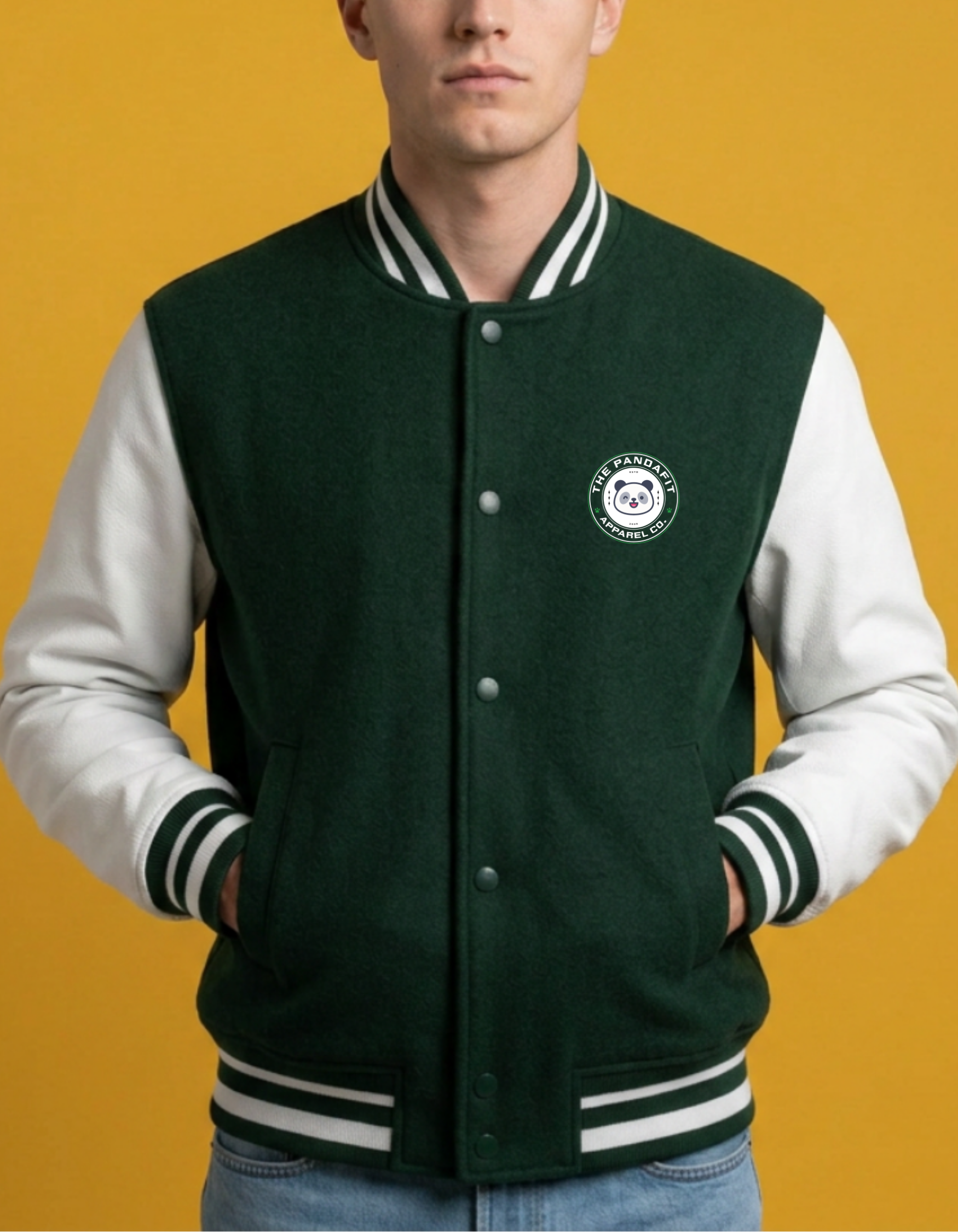 ThePandaFit Special Edition Embroidered Unisex Varsity Jacket