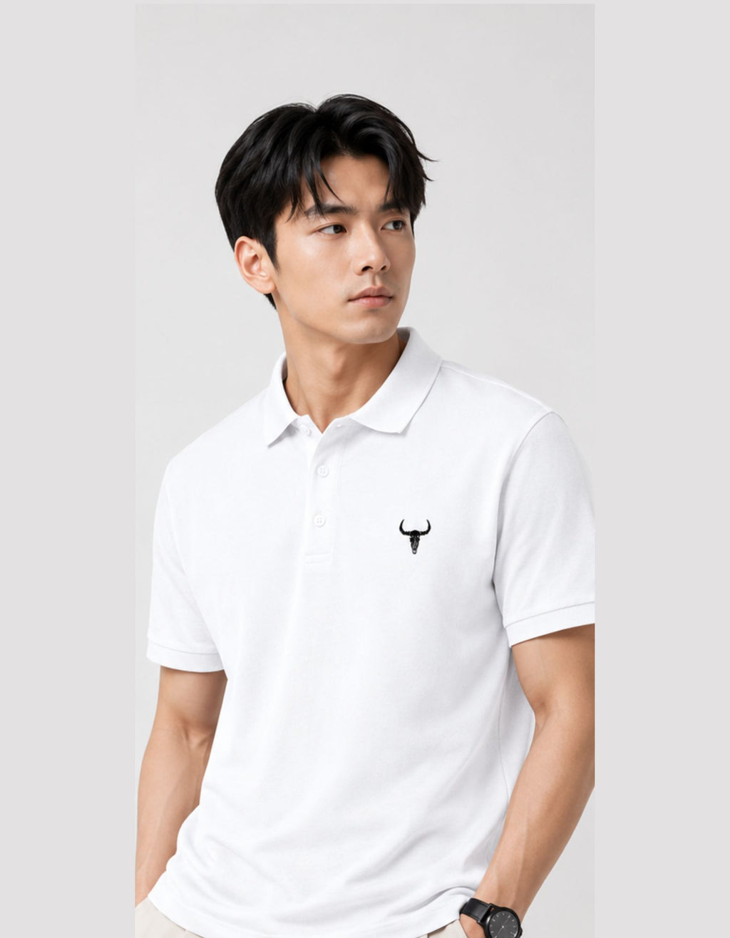 Bull Emblem Logo — Polo T-Shirt