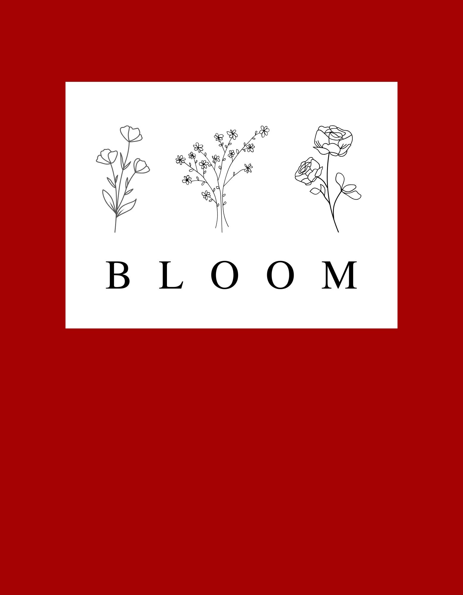 Bloom Minimal Full Sleeve Cotton T-Shirt for Women