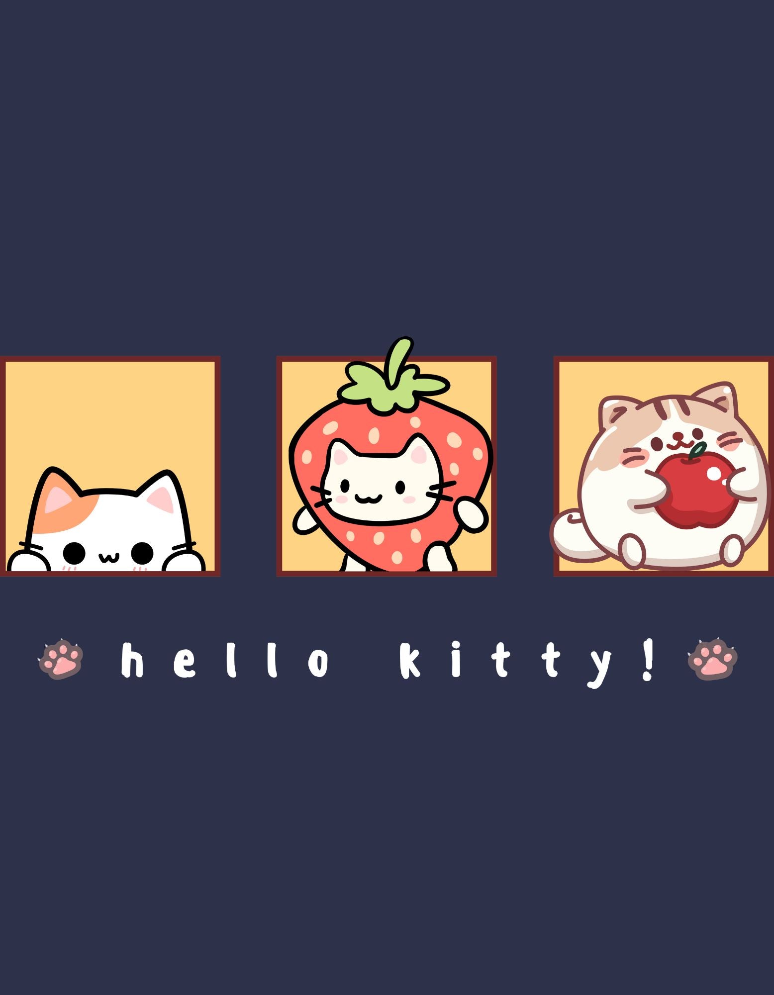 Hello Kitty Faces Classic Cotton Crop Top