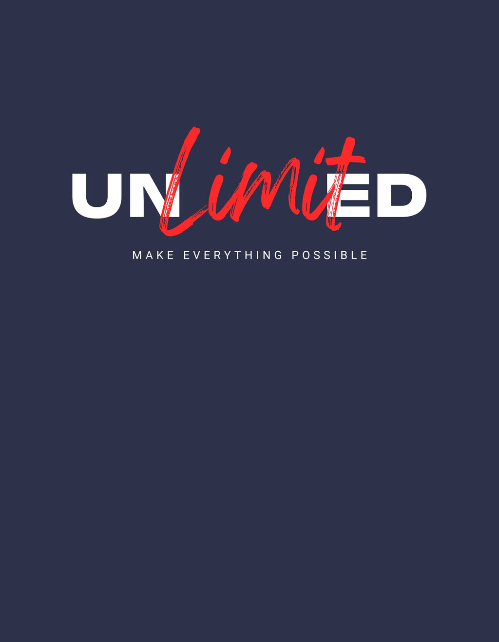 Unlimited Front Graphic Print — Oversized Tee