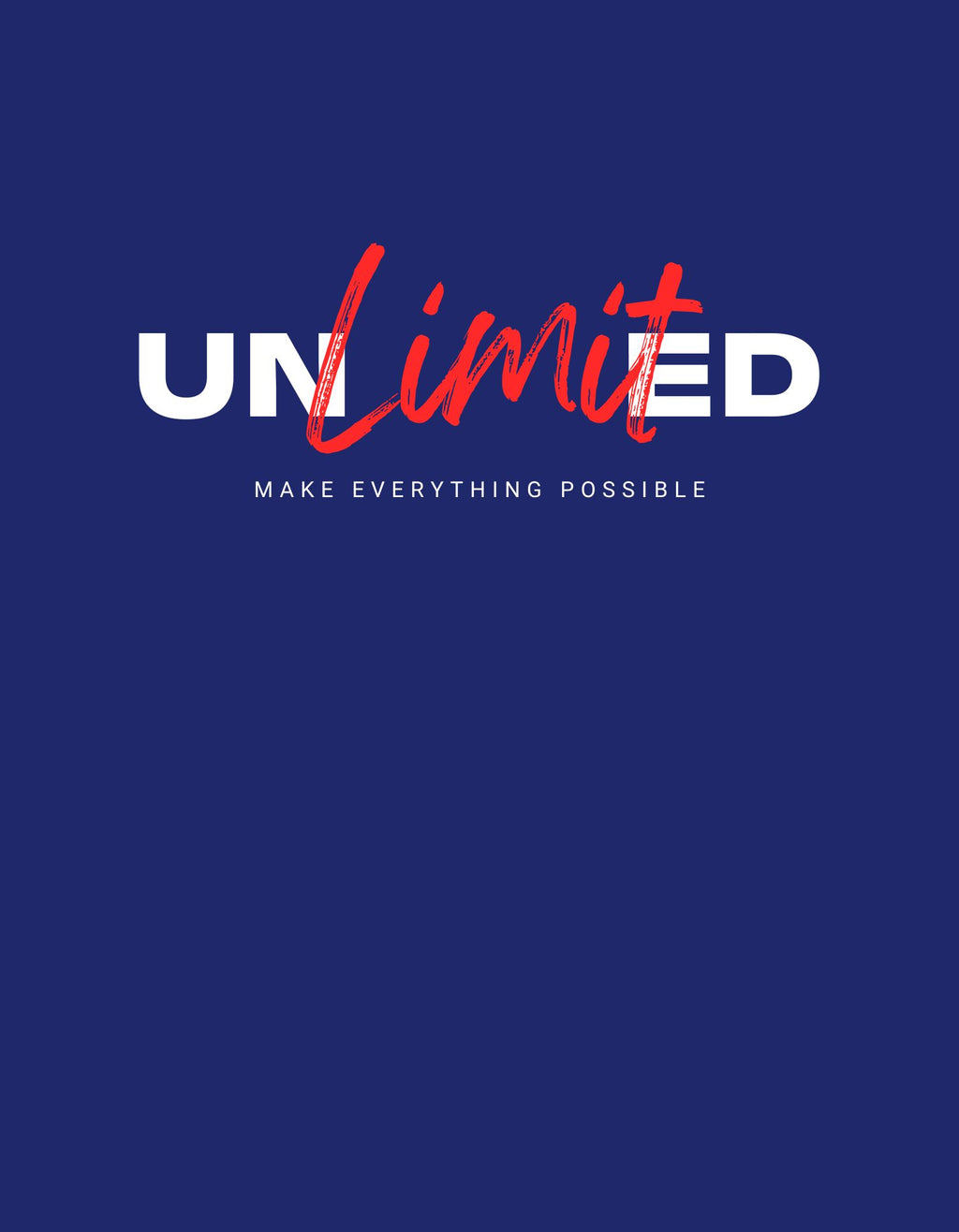 Unlimited Front Graphic Print — Oversized Tee