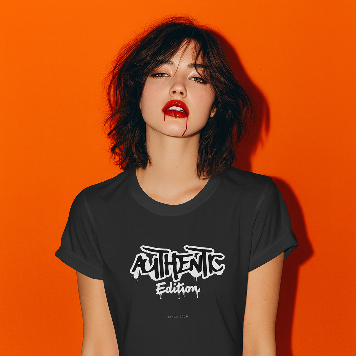 Authentic Edition Front Print Women’s Classic Crew T-Shirt