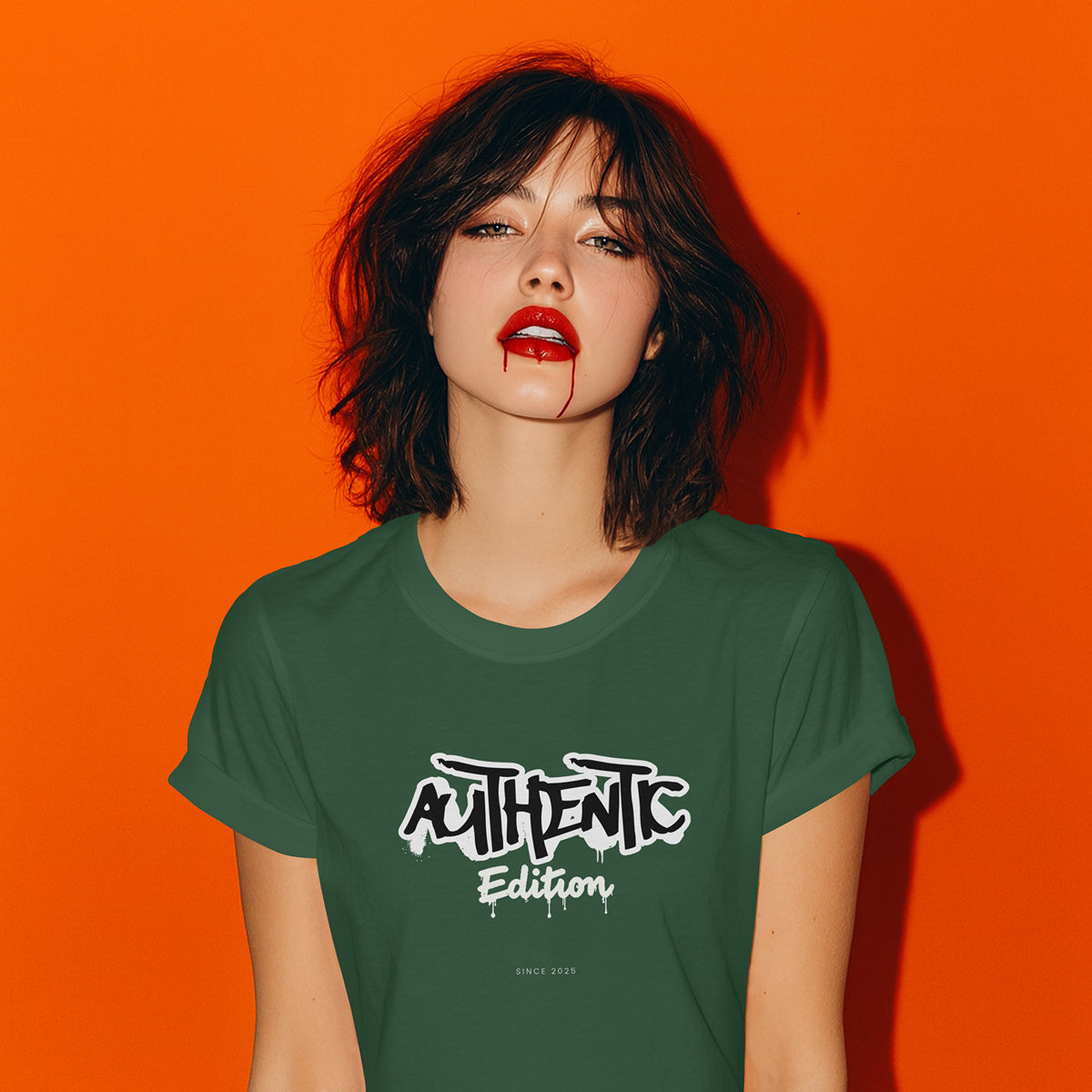 Authentic Edition Front Print Women’s Classic Crew T-Shirt