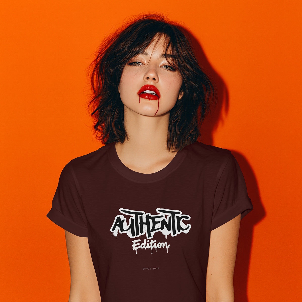 Authentic Edition Front Print Women’s Classic Crew T-Shirt