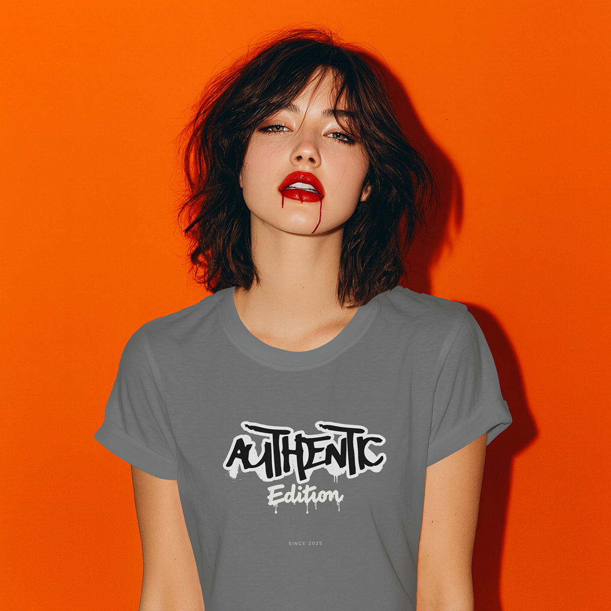 Authentic Edition Front Print Women’s Classic Crew T-Shirt