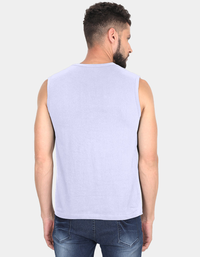 Men’s Sleeveless Cotton T-Shirt – Lightweight Gym & Casual Tank Tee