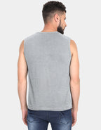 Men’s Sleeveless Cotton T-Shirt – Lightweight Gym & Casual Tank Tee