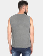Men’s Sleeveless Cotton T-Shirt – Lightweight Gym & Casual Tank Tee