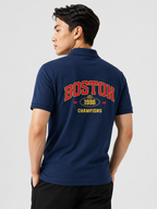Boston 1996 Champions Back Print — Polo T-Shirt