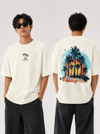 Hawaii Sunset Dual Print — Oversized T-Shirt