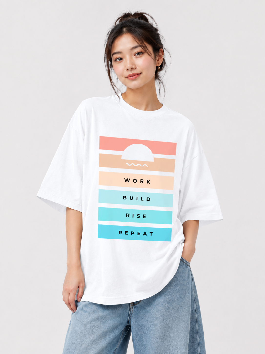 Workaholic Routine Classic — Oversized Tee