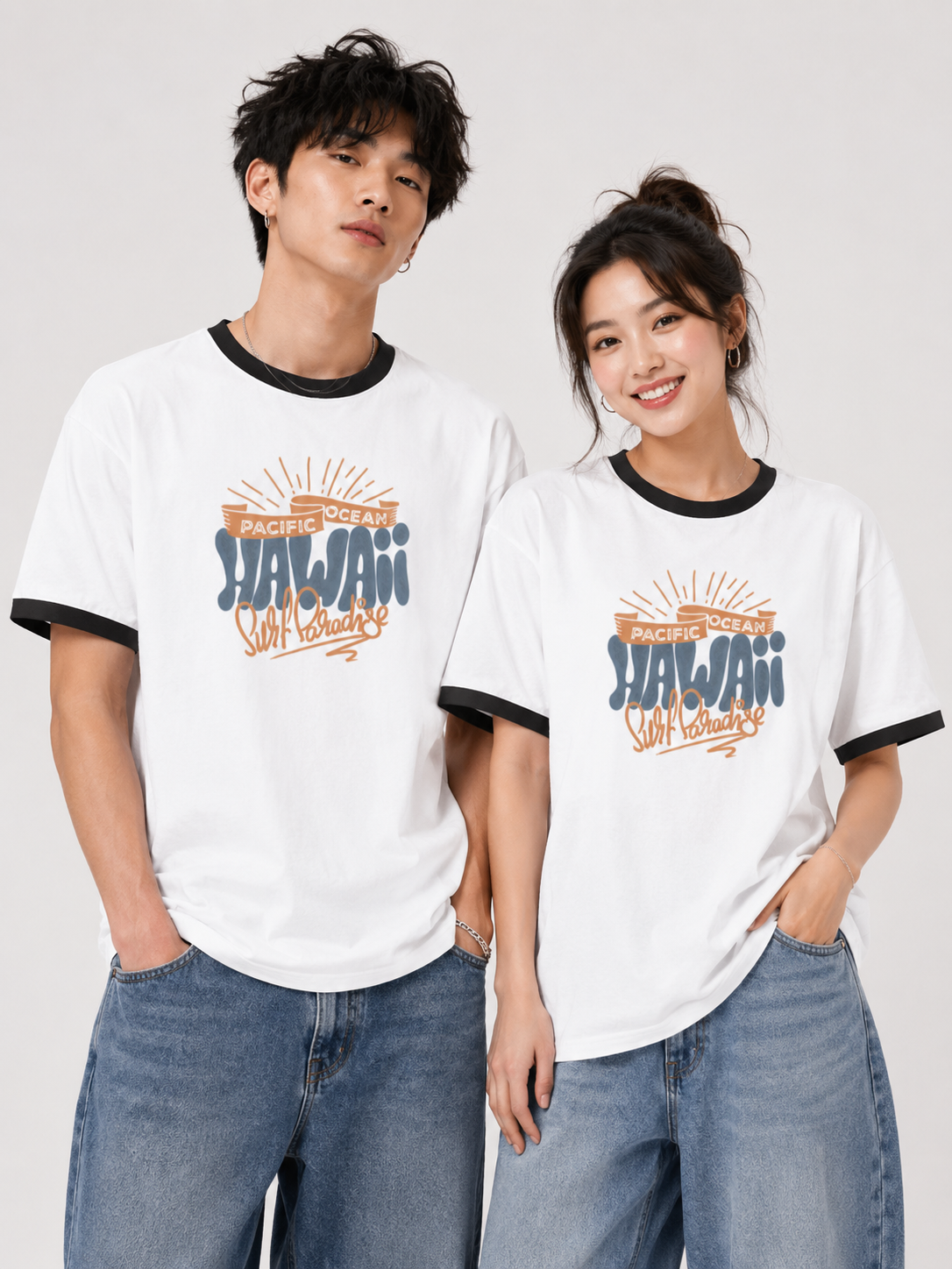 Hawaii Surf Paradise — Ringer T-Shirt