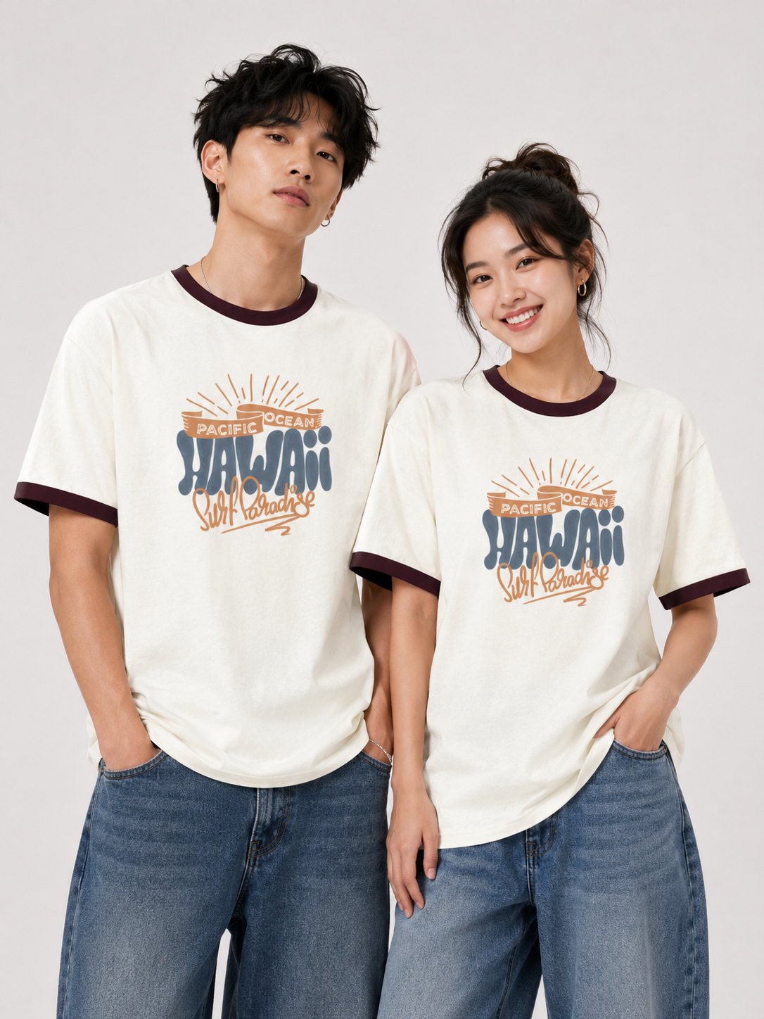 Hawaii Surf Paradise — Ringer T-Shirt
