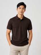 Solid Plain Cotton — Polo T-Shirt