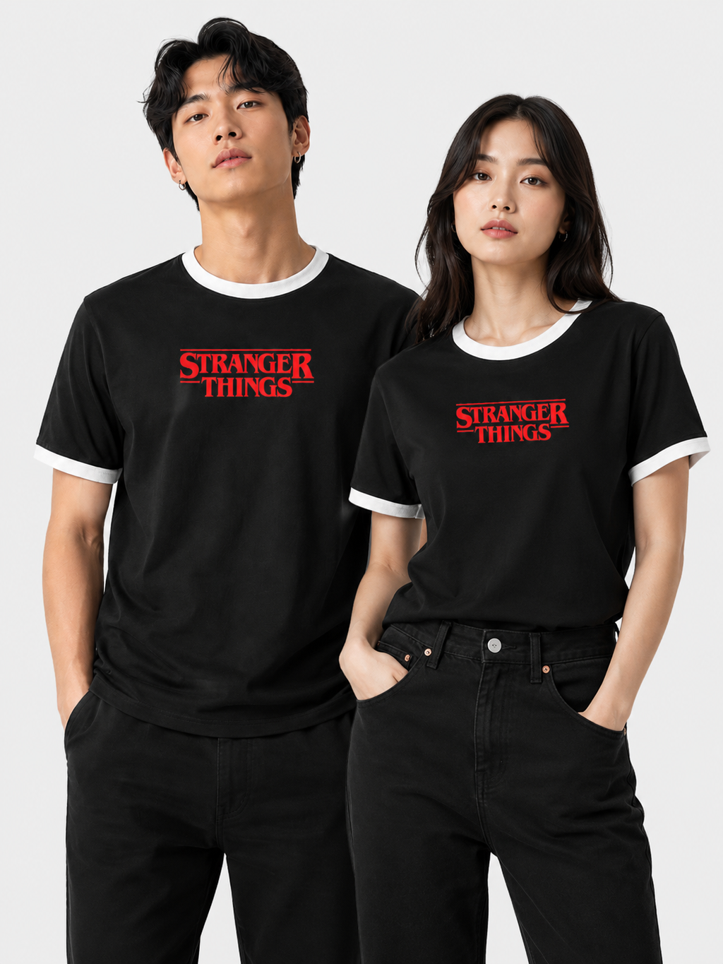 Stranger Things Fan Art — Unisex Ringer Tee