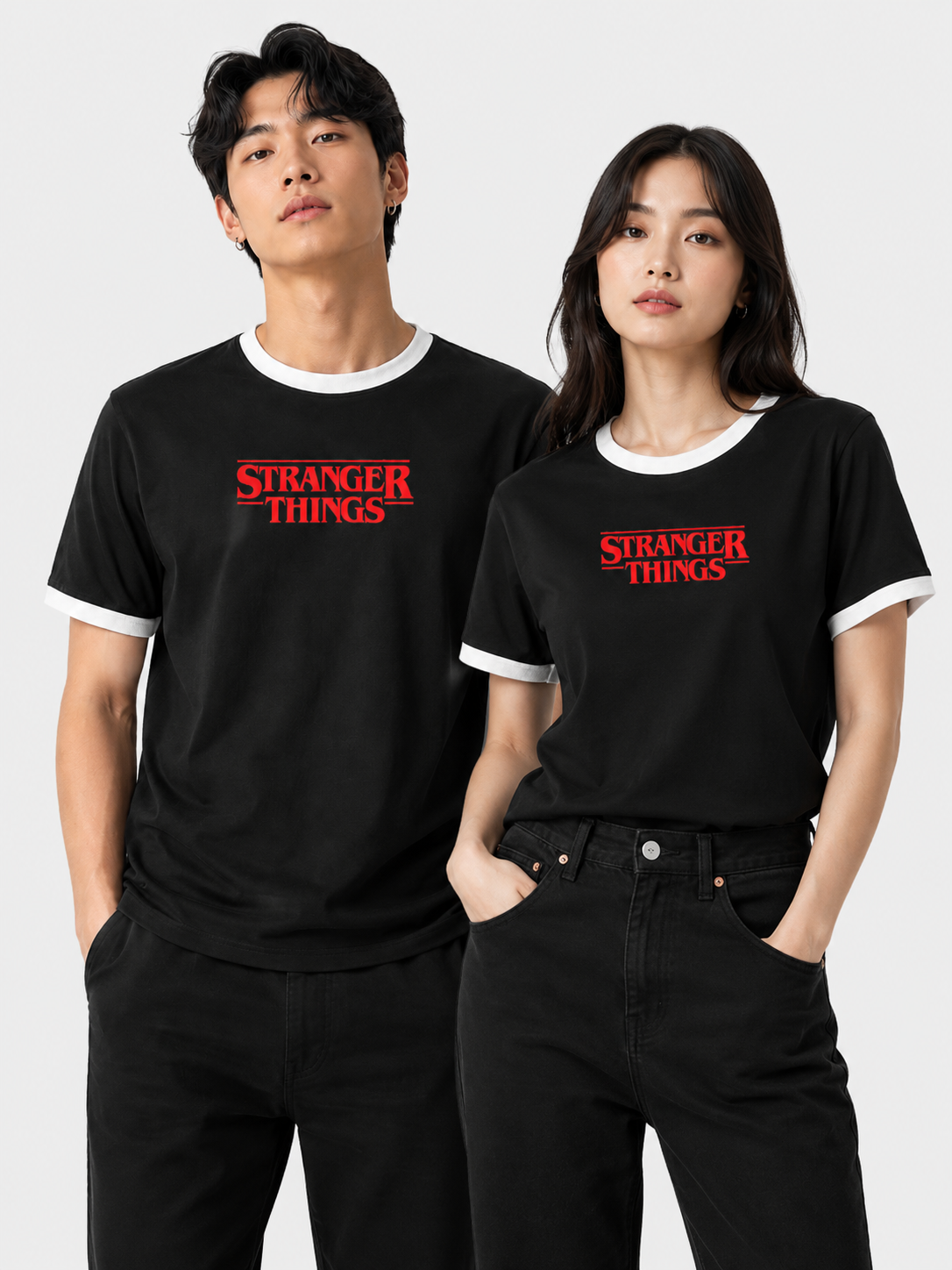 Stranger Things Fan Art — Unisex Ringer Tee