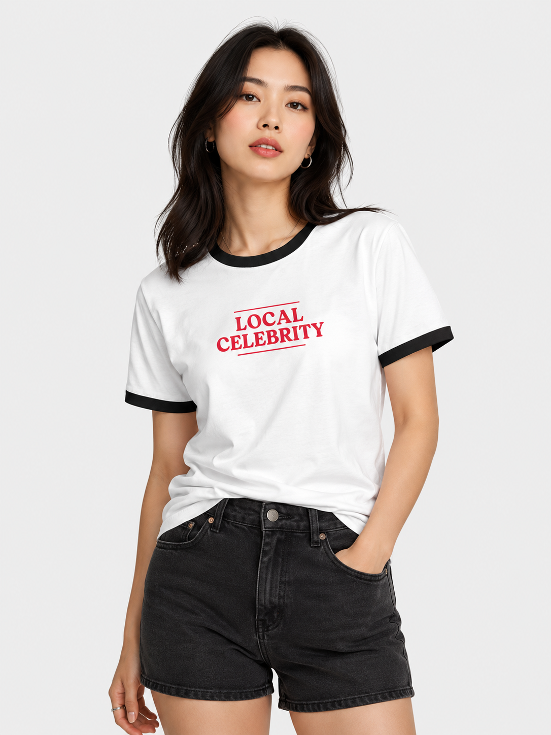 Local Celebrity — Women’s Ringer Tee