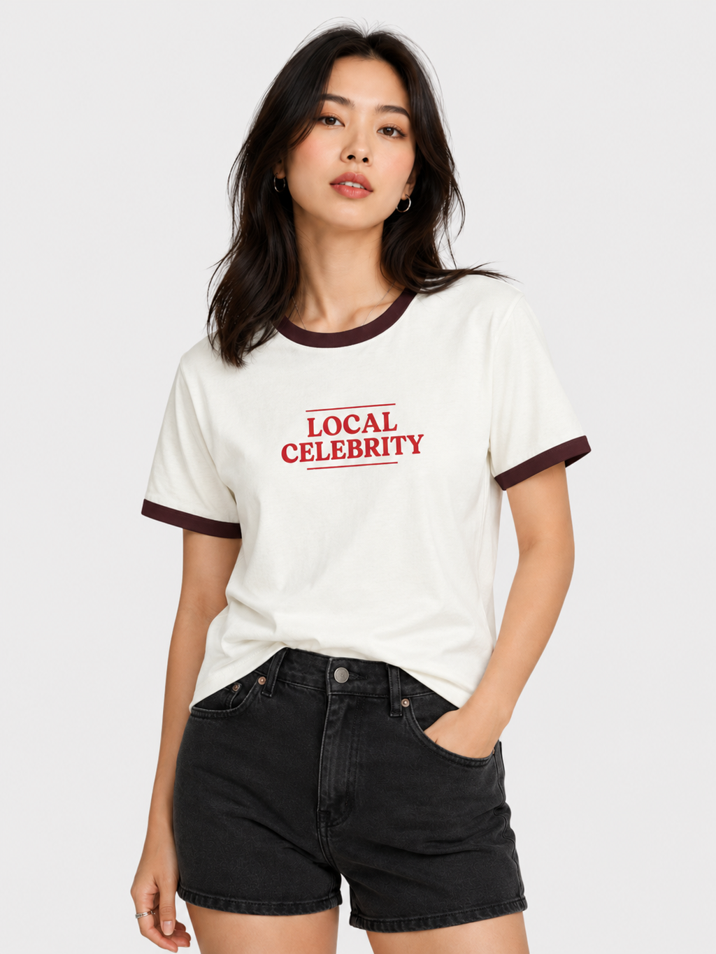 Local Celebrity — Women’s Ringer Tee