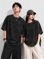 Acid Washed Unisex Oversized Tee