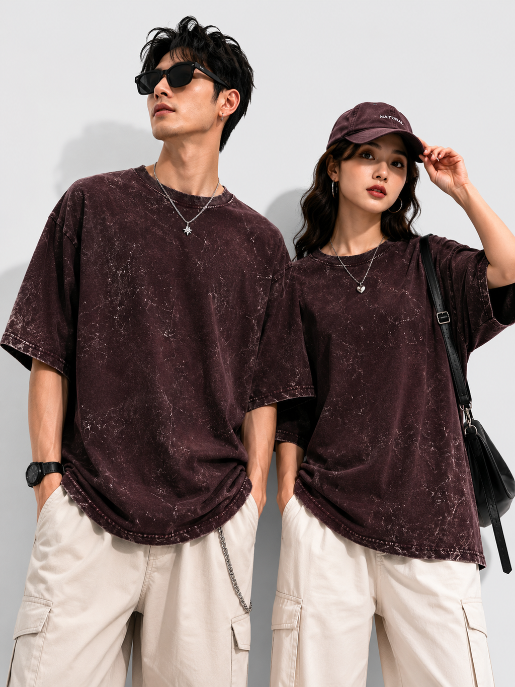 Acid Washed Unisex — Oversized Tee