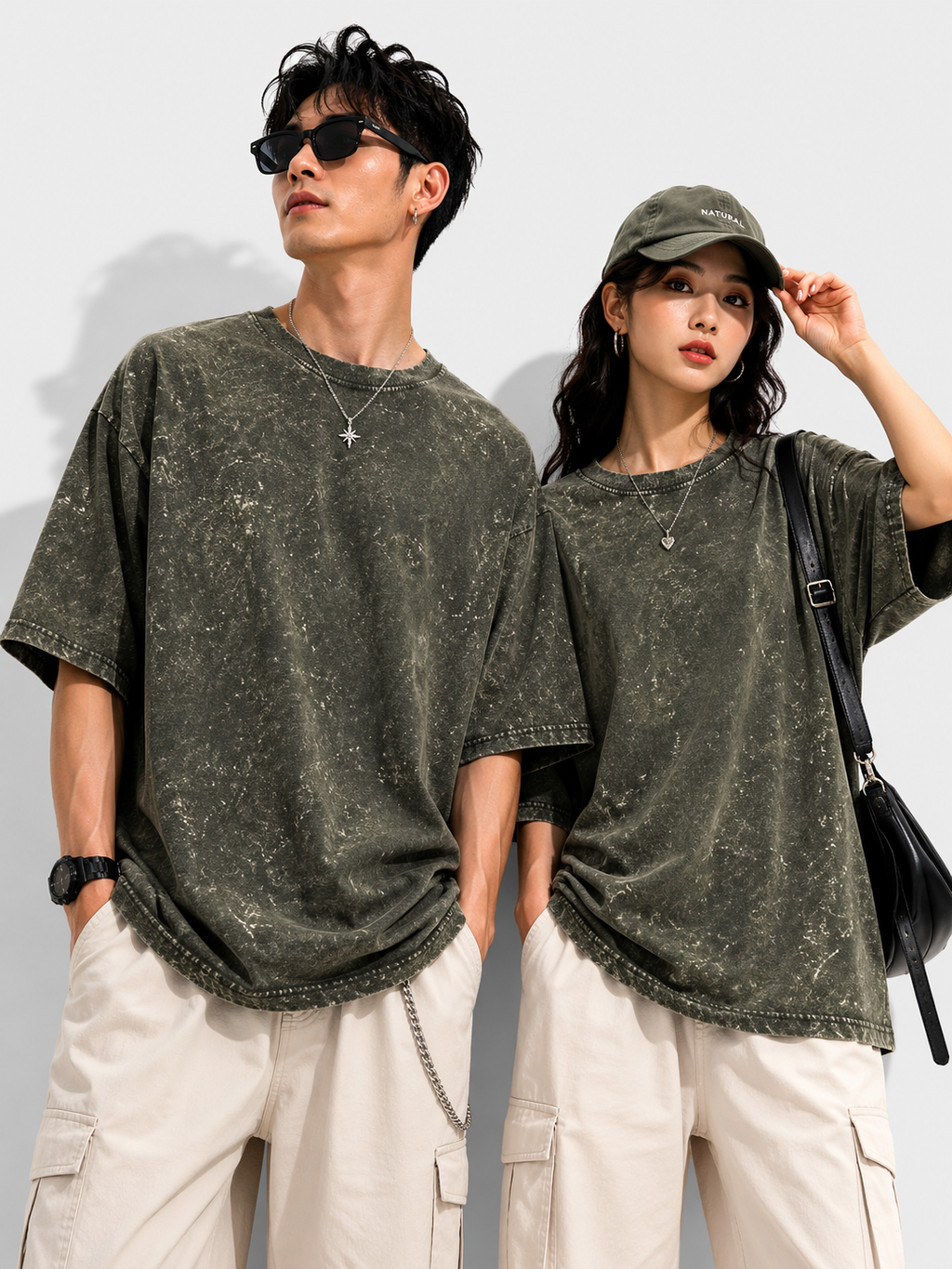 Acid Washed Unisex — Oversized Tee