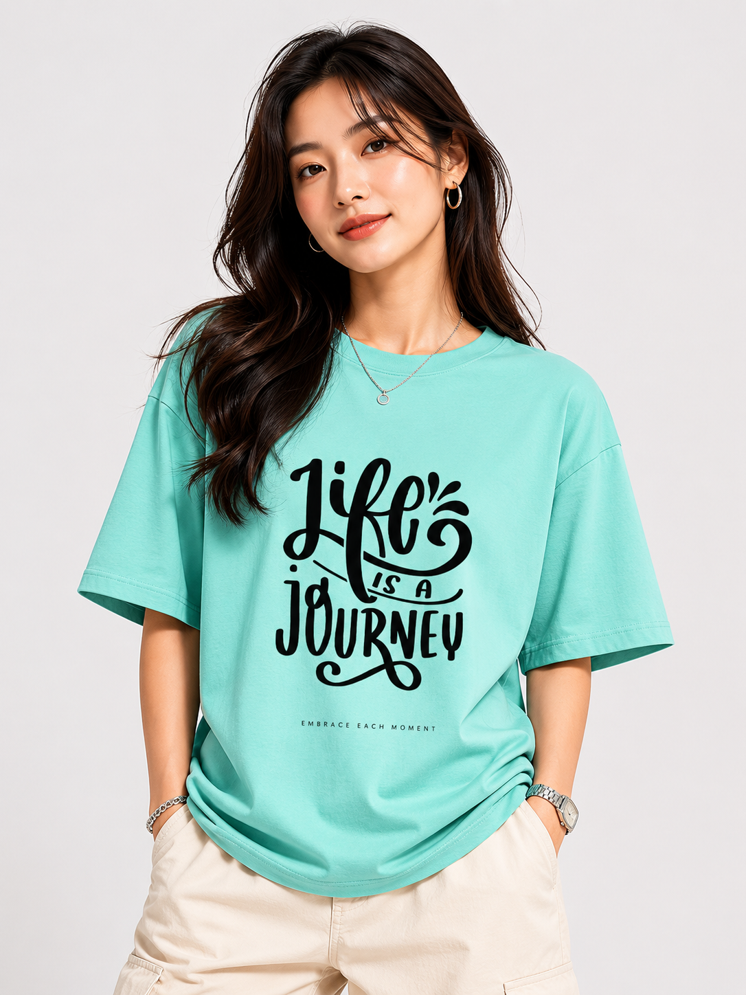 Life Is a Journey Oversized T-Shirt