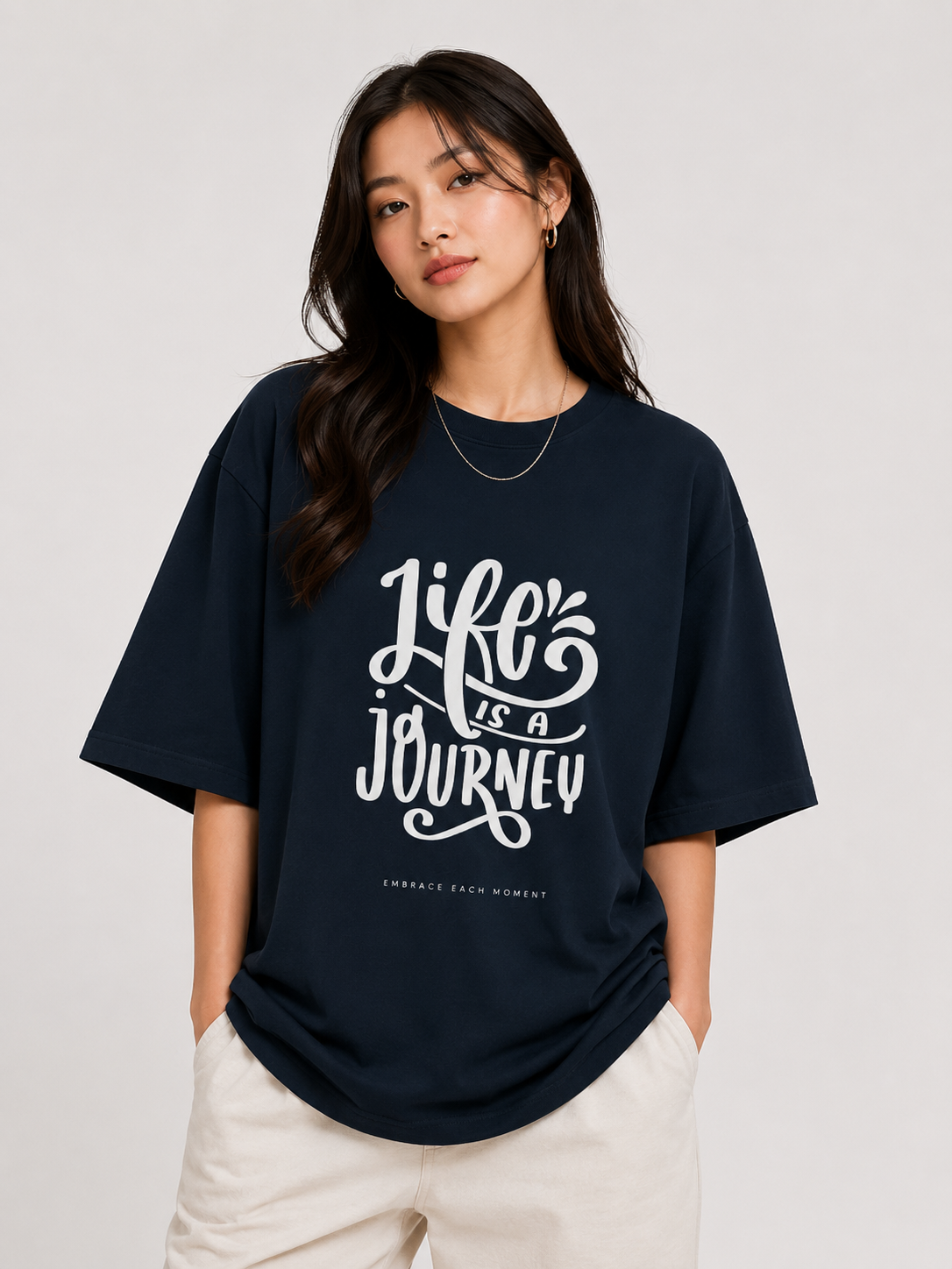 Life Is a Journey Oversized T-Shirt