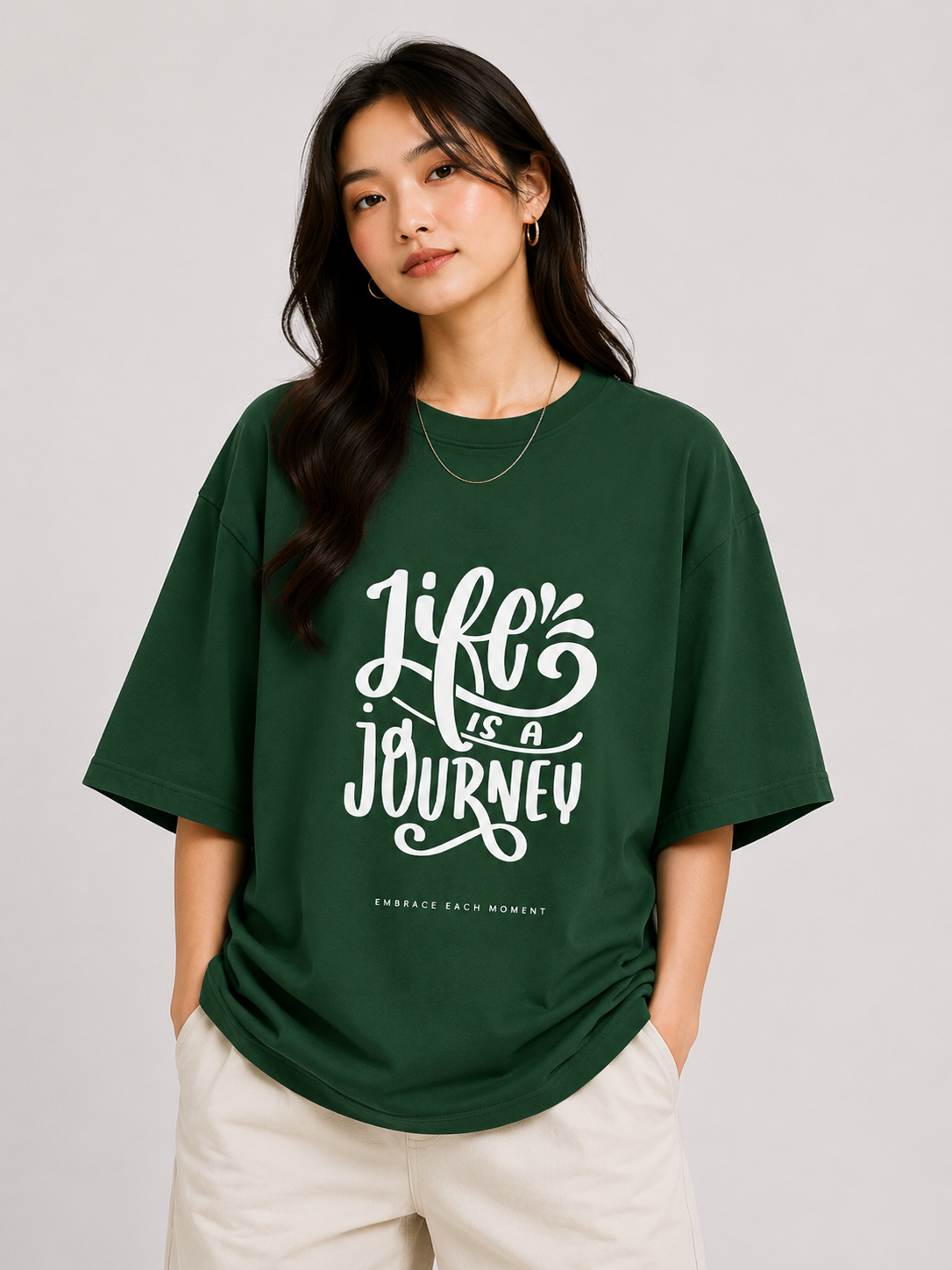 Life Is a Journey Oversized T-Shirt