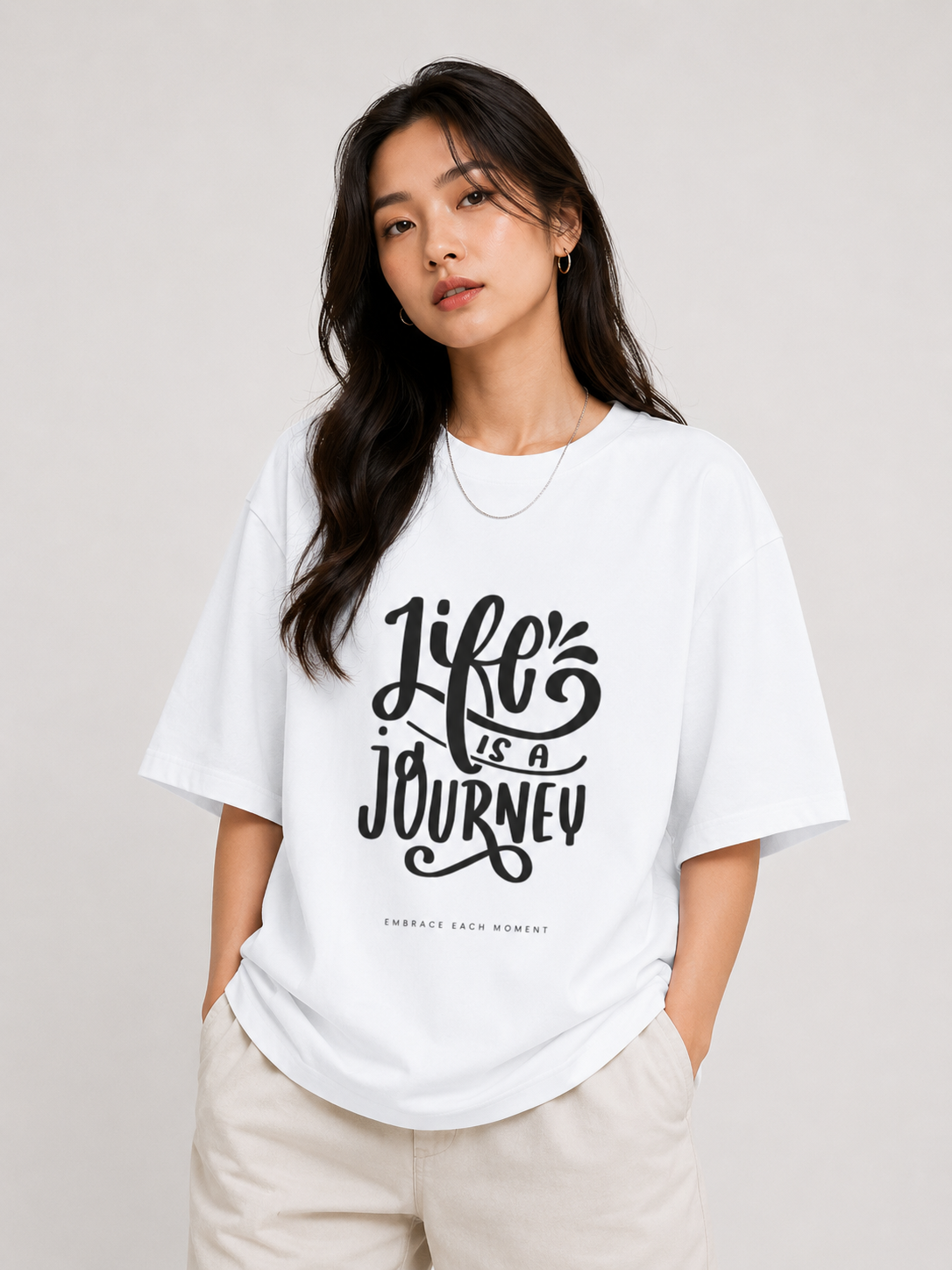 Life Is a Journey Oversized T-Shirt