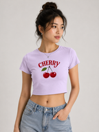 Cherry Crush Women’s Baby Tee