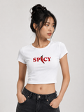 Women’s Spicy Graphic Baby Tee