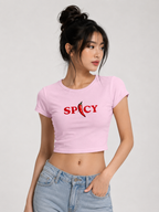 Women’s Spicy Graphic Baby Tee