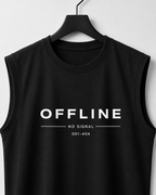 Offline No Signal Sleeveless Gym Tee