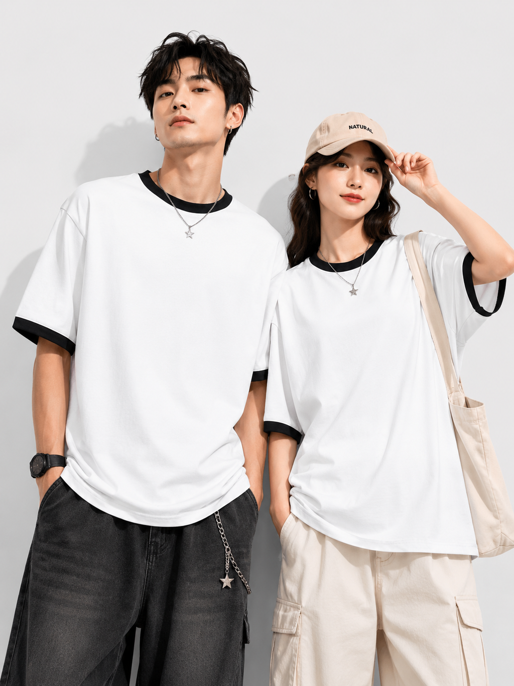 Essential Solid Unisex — Ringer Tee