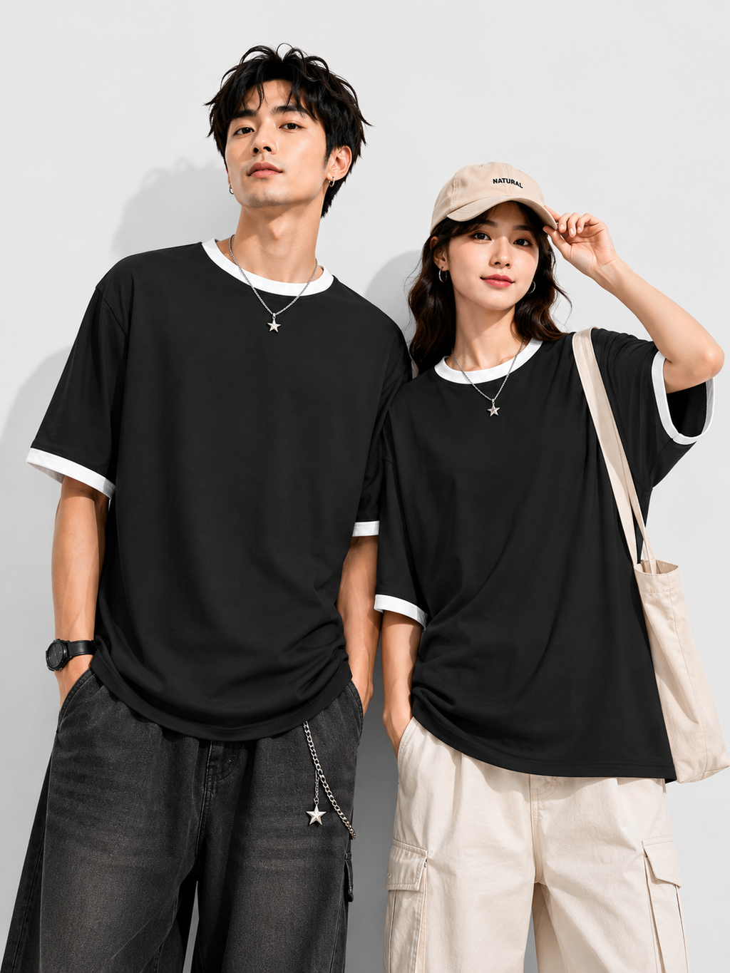 Essential Solid Unisex — Ringer Tee