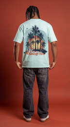 Hawaii Sunset Dual-Print Oversized T-Shirt