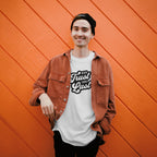 Never Trust Your Lust – Classic Front Print Men’s Crew T-Shirt